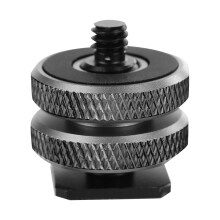3/8" to 1/4" Mic Mount Screw Flash Hot Shoe Adapter