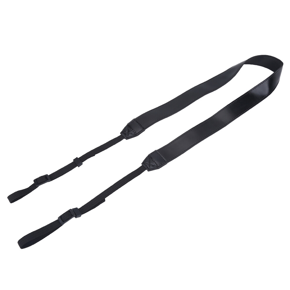 Universal Adjustable Pu Leather Camera Shoulder Strap Black 643505054750