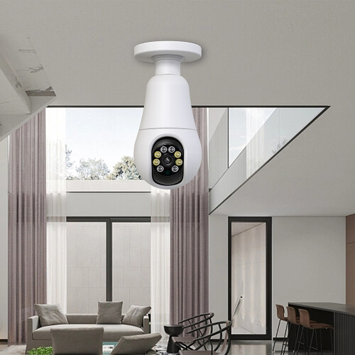 WiFi 360 Panoramic Bulb Camera 1080P Night Vision Security 1