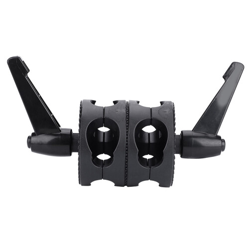 Dual Wheel Reflector Bracket Support Rotator Light Stand Adapter