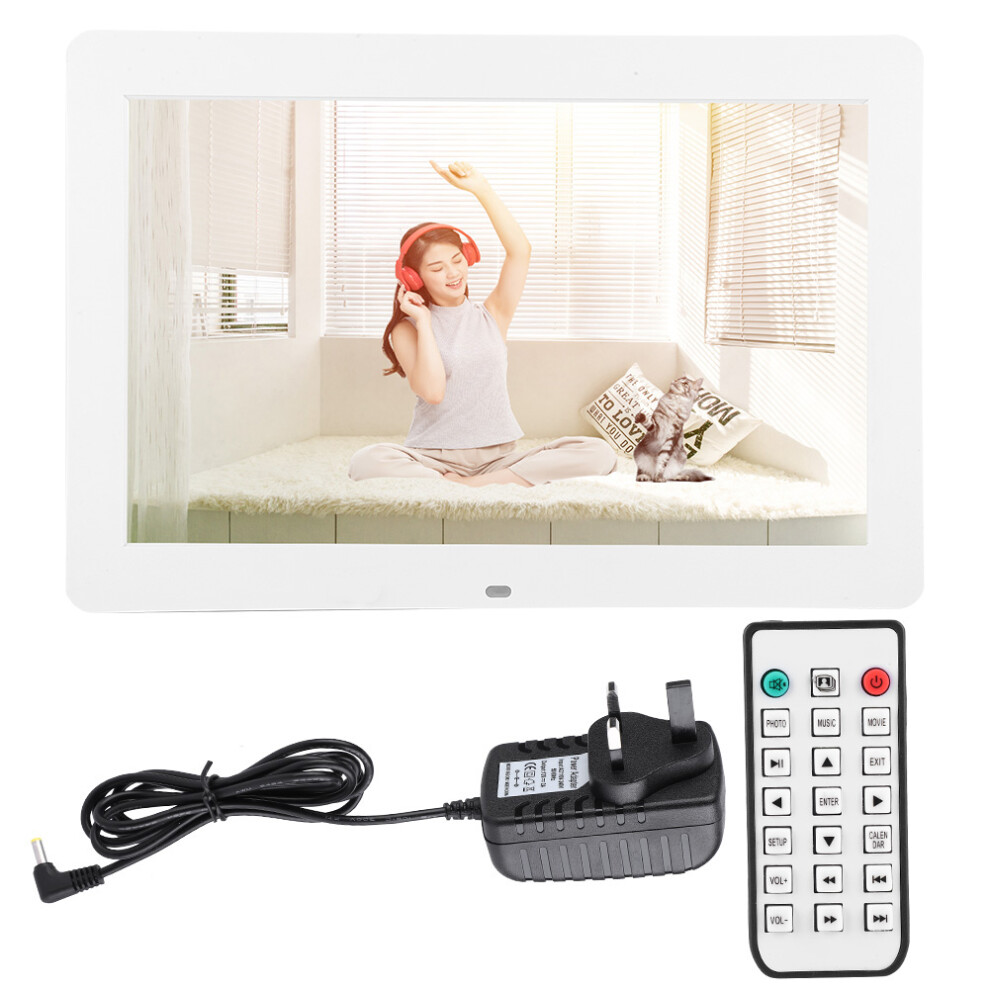 14 Inch Hd 1080P Digital Photo Frame Led With Remote White 643505155457