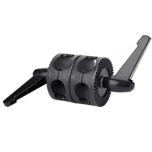Dual Wheel Reflector Bracket Support Rotator Light Stand Adapter 2