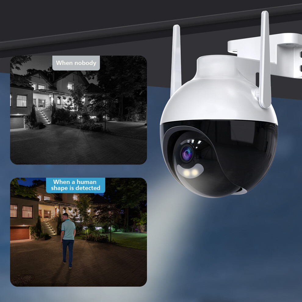 Ptz Wifi Camera 4Mp 360 Color Night Vision 2-Way Audio Ip66 643505127423
