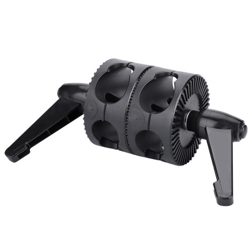 Dual Wheel Reflector Bracket Support Rotator Light Stand Adapter 1