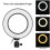 6 Inch Ring Light 3 Colors Adjustable USB Fill Light 5