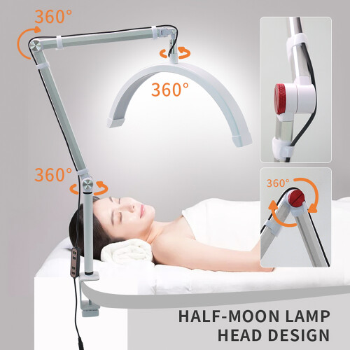 Andoer HD-M3X Pro 16in LED Light 3000K-6000K Dimmable Half-moon Stand 2