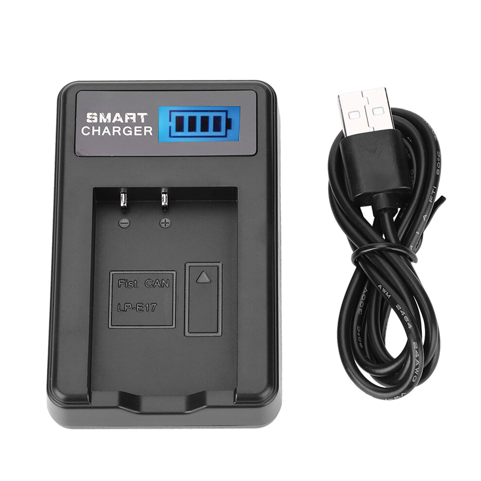 Lp-E17 Battery Charger Usb Lcd Screen For Canon Eos M3 M5 M6 760D 643505156737