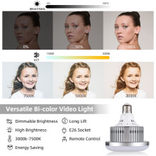 Andoer Studio Photography Light Kit 85W Bi-color LED + Softbox + Stand