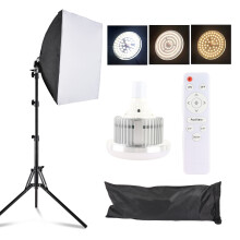 Studio Photography Light Kit 85W Bi Color LED + Softbox + Stand