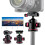 Tripod Ball Head Panoramic with 3pcs 1/4" to 3/8" Adapter Red 4