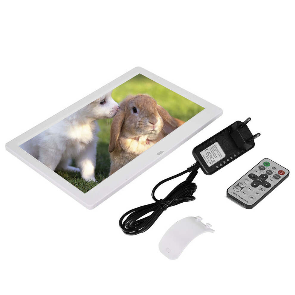 10 Inch 16:9 1024*600 Hd Digital Photo Frame White 643505154153