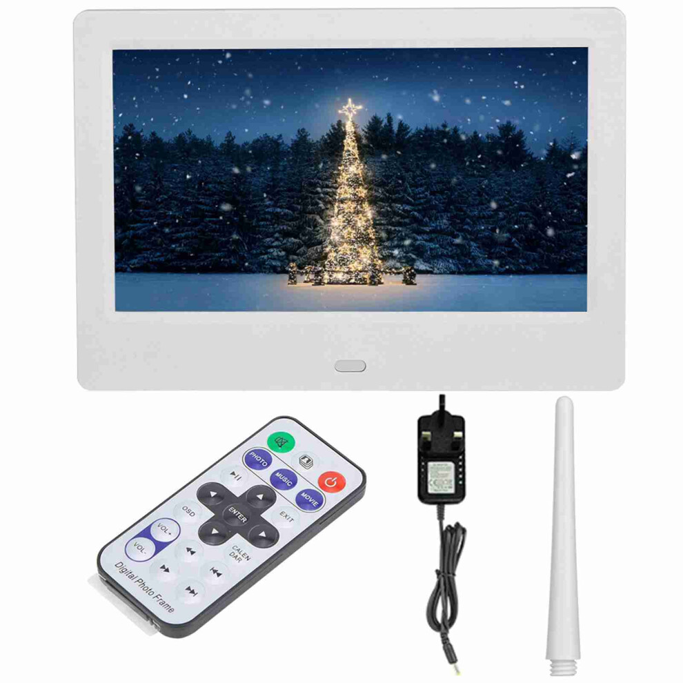 7Inch Hd Digital Photo Frame 16:9 White 643505154221