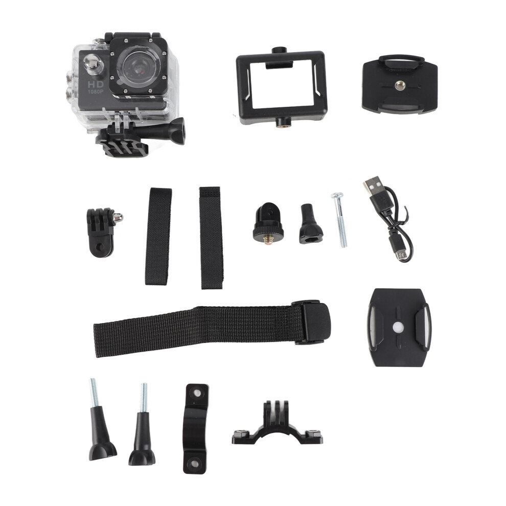 Outdoor Waterproof Hd 1080P Sports Camera Dv Camcorder (Black) Black 643505159073