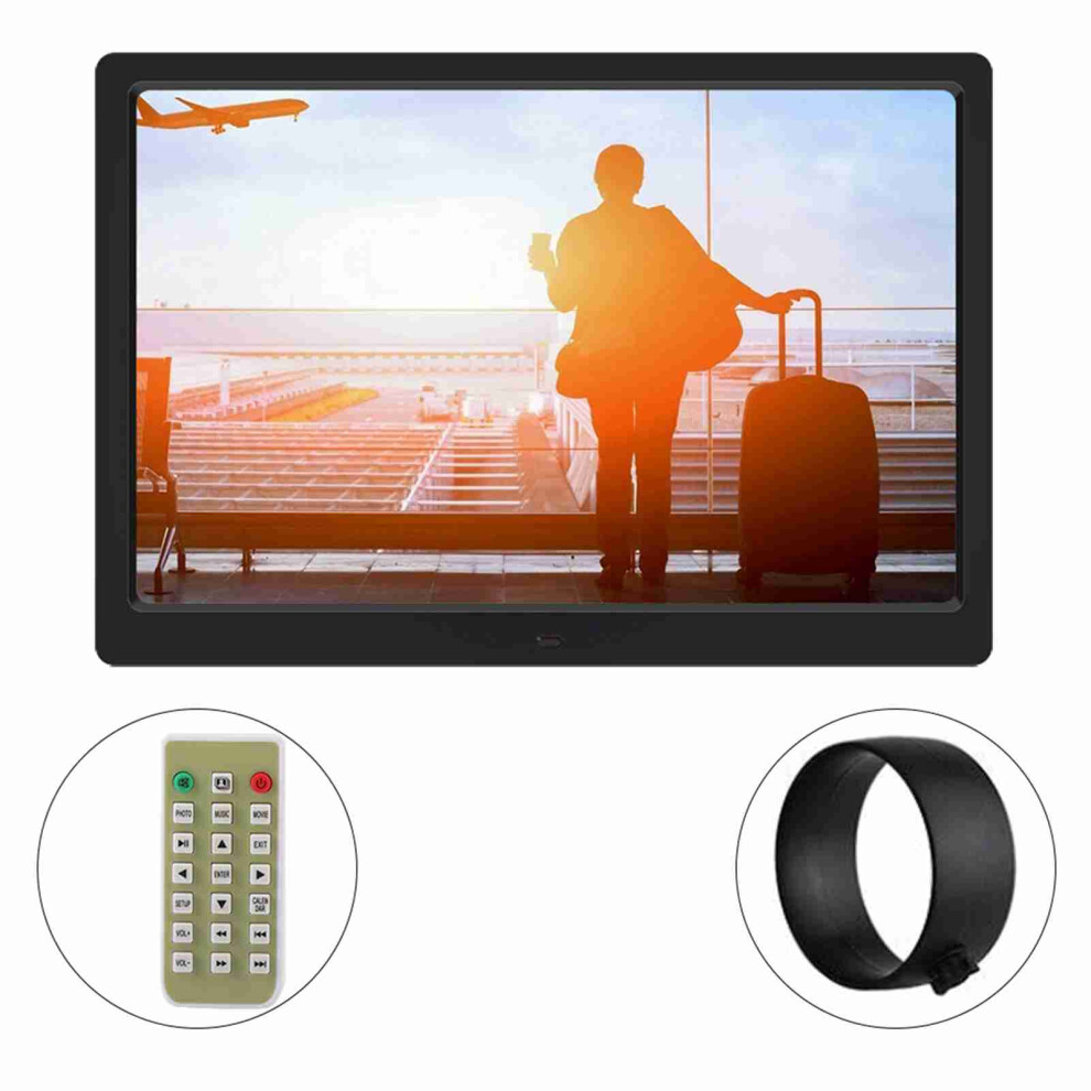 14Inch 16:9 1280X800 Hd Digital Photo Frame Ac100-240V Black 643505154306