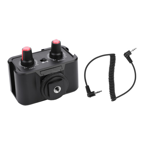 WS-V2 2-Channel Universal Mic Audio Adapter Mixer with 3.5mm Inputs 1