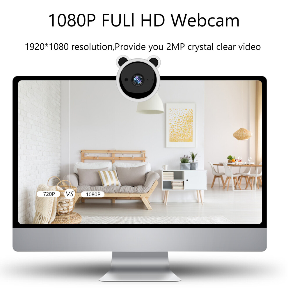 1080P Webcam With Mic Usb 2.0 For Streaming Conference Gaming Teaching 643505145663