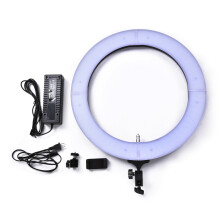 18in LED Ring Flash Battery Fill Light with Diffusers Photography