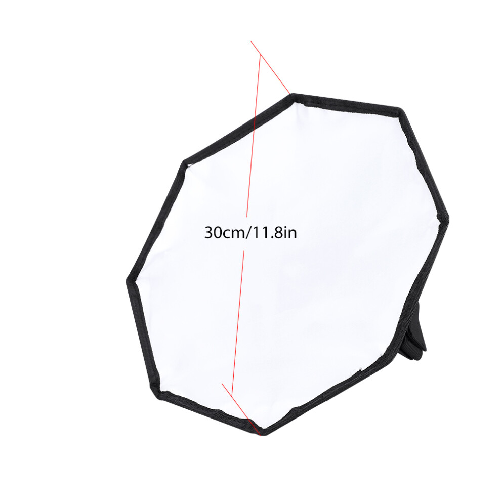 30Cm Portable Flashlight Softbox Diffuser For Speedlite 643505051247