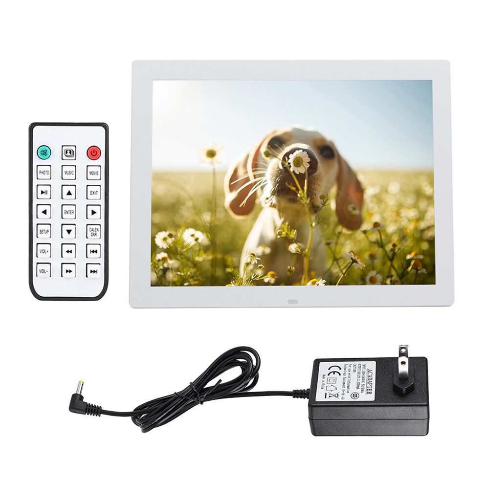15'' Portable Hd Digital Photo Frame Clock Movie Player With Remote 643505156119