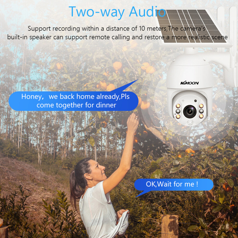 1080P Wireless Solar Camera 2Mp Outdoor Waterproof Night Vision Pir 643505147537
