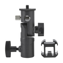 Swivel Tri Hot Shoe Mount Adapter Flash Stand Bracket