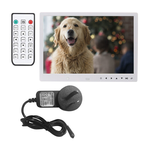 12" HD Digital Photo Frame Motion Detection (White)