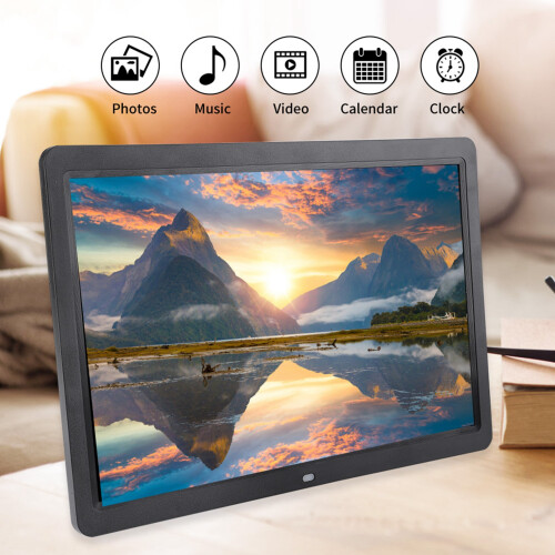 15.4" 1280*800 Digital Photo Frame with Remote (Black UK) 1