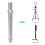 Metal Spike Mount 3/8" Screw Tripod Monopod (8cm) 4