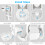 Wall Mount Holder for Nest WiFi Router No Screws White 3