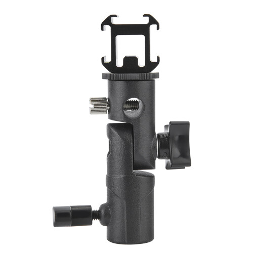 Swivel Tri Hot Shoe Mount Adapter Flash Stand Bracket 1