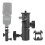 Swivel Tri Hot Shoe Mount Adapter Flash Stand Bracket 5