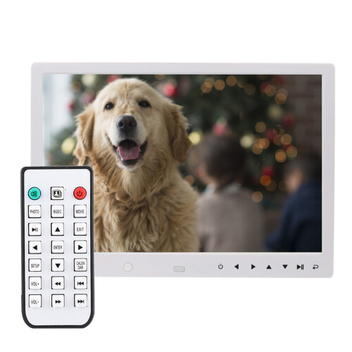 12" HD Digital Photo Frame Motion Detection (White) 1