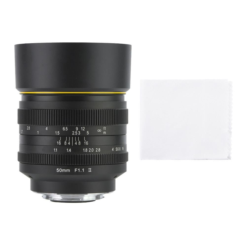 Kamlan 50Mm F1.1 Ii Aps-C Large Aperture Manual Lens For Mirrorless Light 643505154870