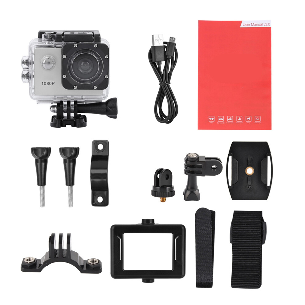 1080P Hd 2Inch Lcd Sports 30M Waterproof Action Camera 643505155228