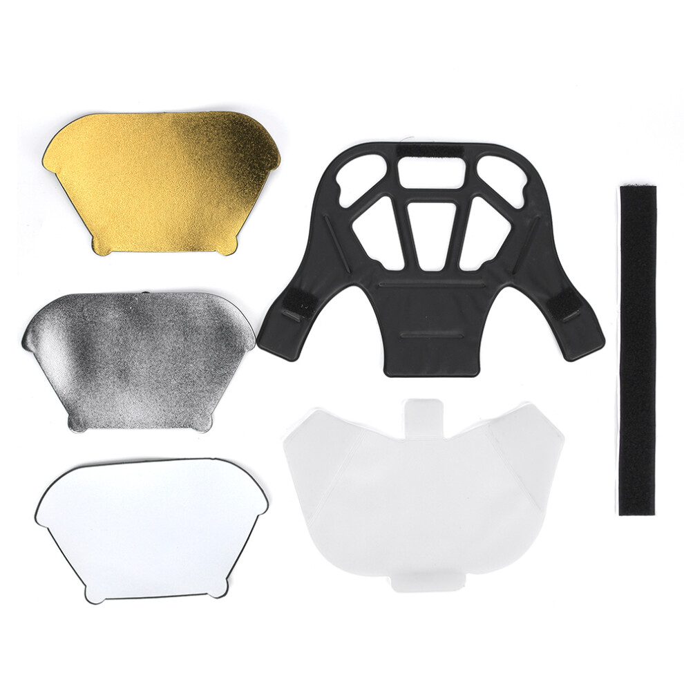 Universal Slr Camera Top Flash Reflector Silver/White/Golden 643505038774