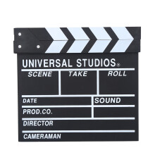 Wooden Director Scene Clapperboard TV Movie Film Cut Prop