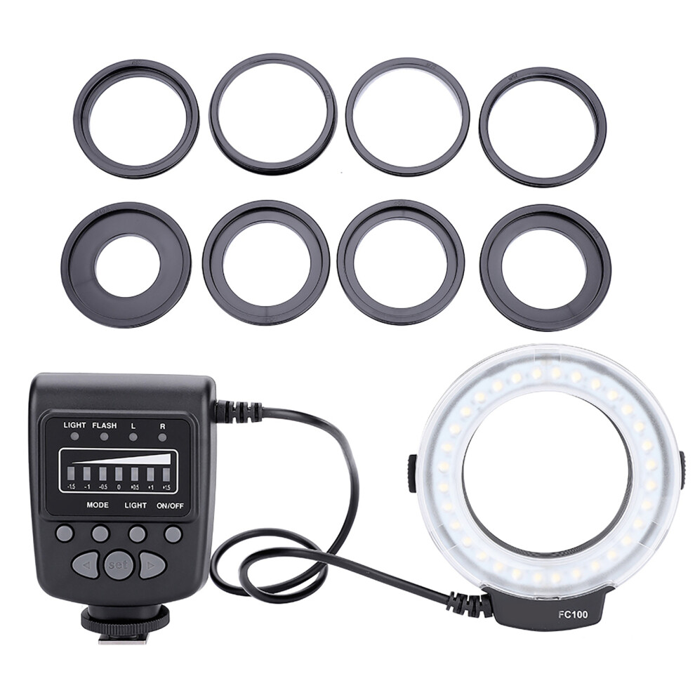 Meike Fc-100 Portable Led Ring Flash Video Fill Kit Light 643505157628
