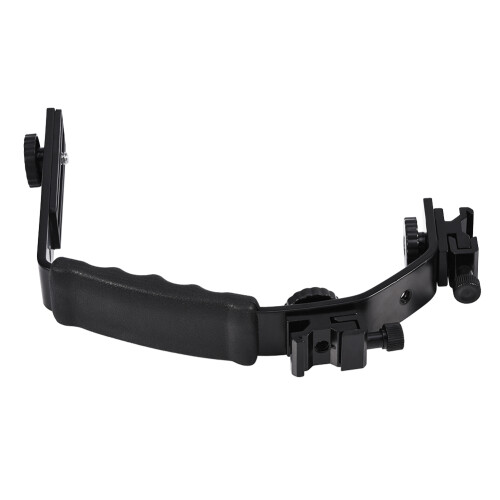 L-shaped Flash Bracket Holder Hot Shoe Mount for Flash 2