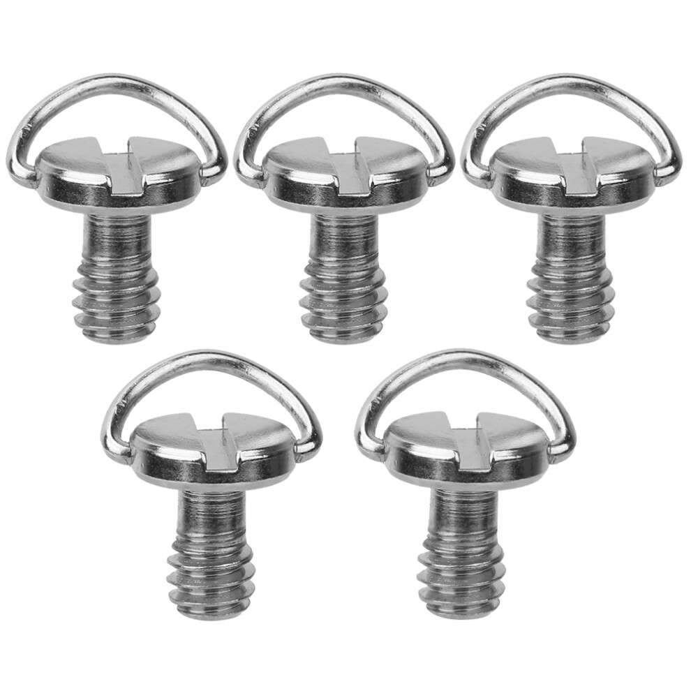 5Pcs 1/4" Camera Screw For Quick Release Plate C Ring Adapter Tripod 643505036398