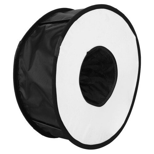 Universal Round Foldable Diffuser Softbox for Macro Flash 1