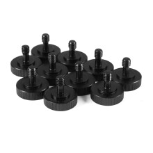 Black 1/4" Male to Female Screw Adapter for Camera Tripod Stand