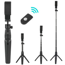 2-in-1 Selfie Stick Tripod with Remote for Android iOS