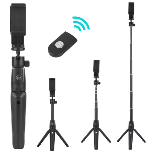 2-in-1 Selfie Stick Tripod with Remote for Android iOS