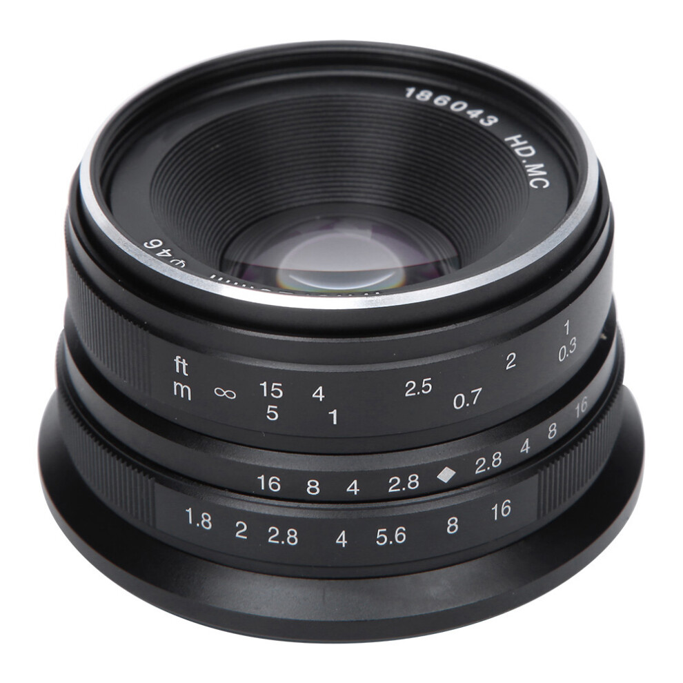 25Mm F1.8 Manual Focus Lens For Fuji Fx Mount Black 643505153552