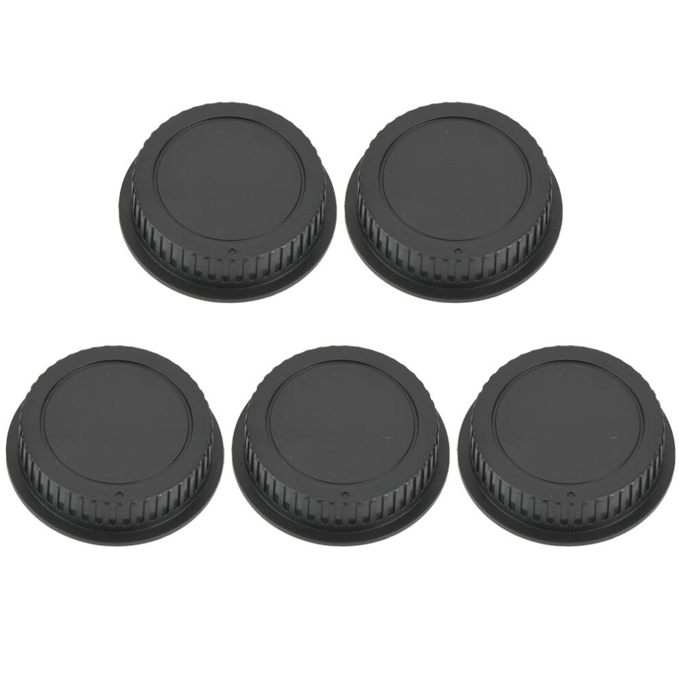 5Pcs Plastic Rear Lens Cap For Canon Camera Lenses Black 643505154467