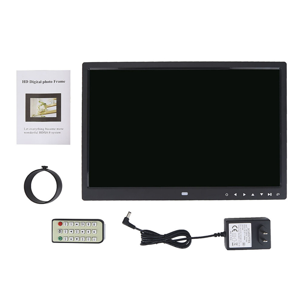 15" Hd Touch Photo Frame Clock Mp3/4 Player Black 643505160284