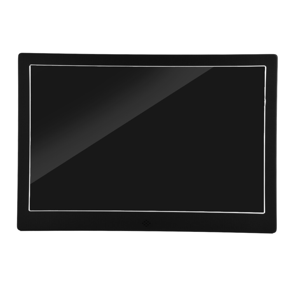 12" Hd Tft Led Digital Photo Frame Alarm Clock Mp3/4 Player (Black) Black 643505160710