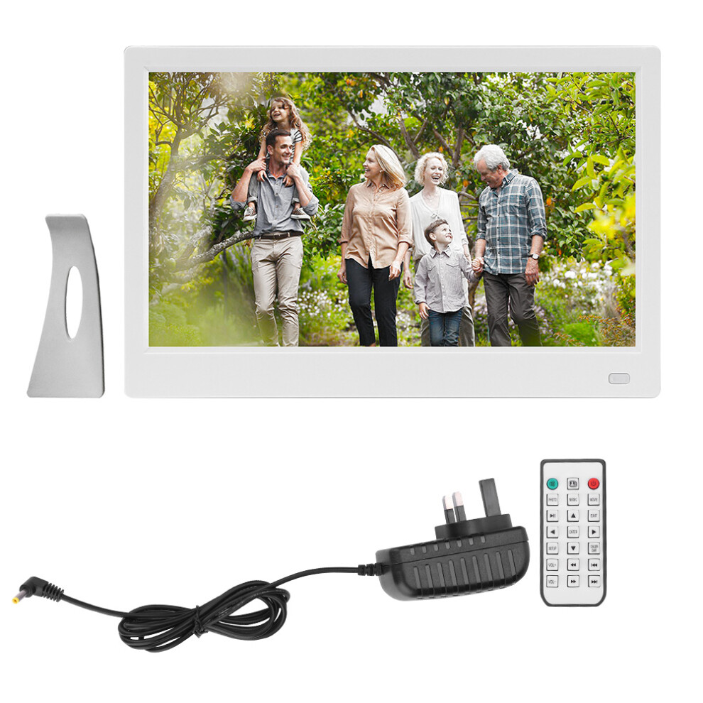 15.6" Hd Digital Photo Frame Movie Player Remote Control 240V White 643505158045