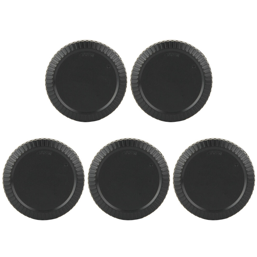 5Pcs Plastic Front Lens Cap For Fujifilm Fx Mount Cameras Black 643505040340