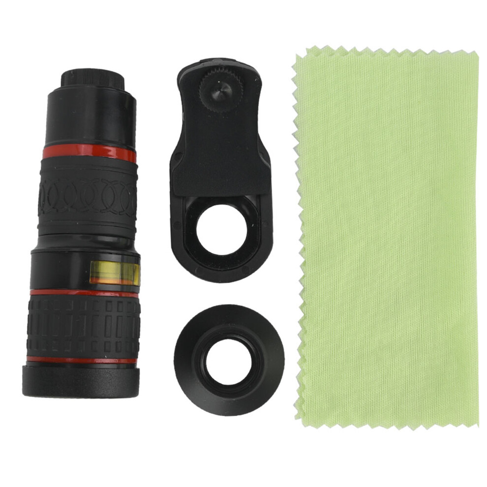 20X Long Focus Zoom Telephoto Lens With Clip (Black) Black 643505040548